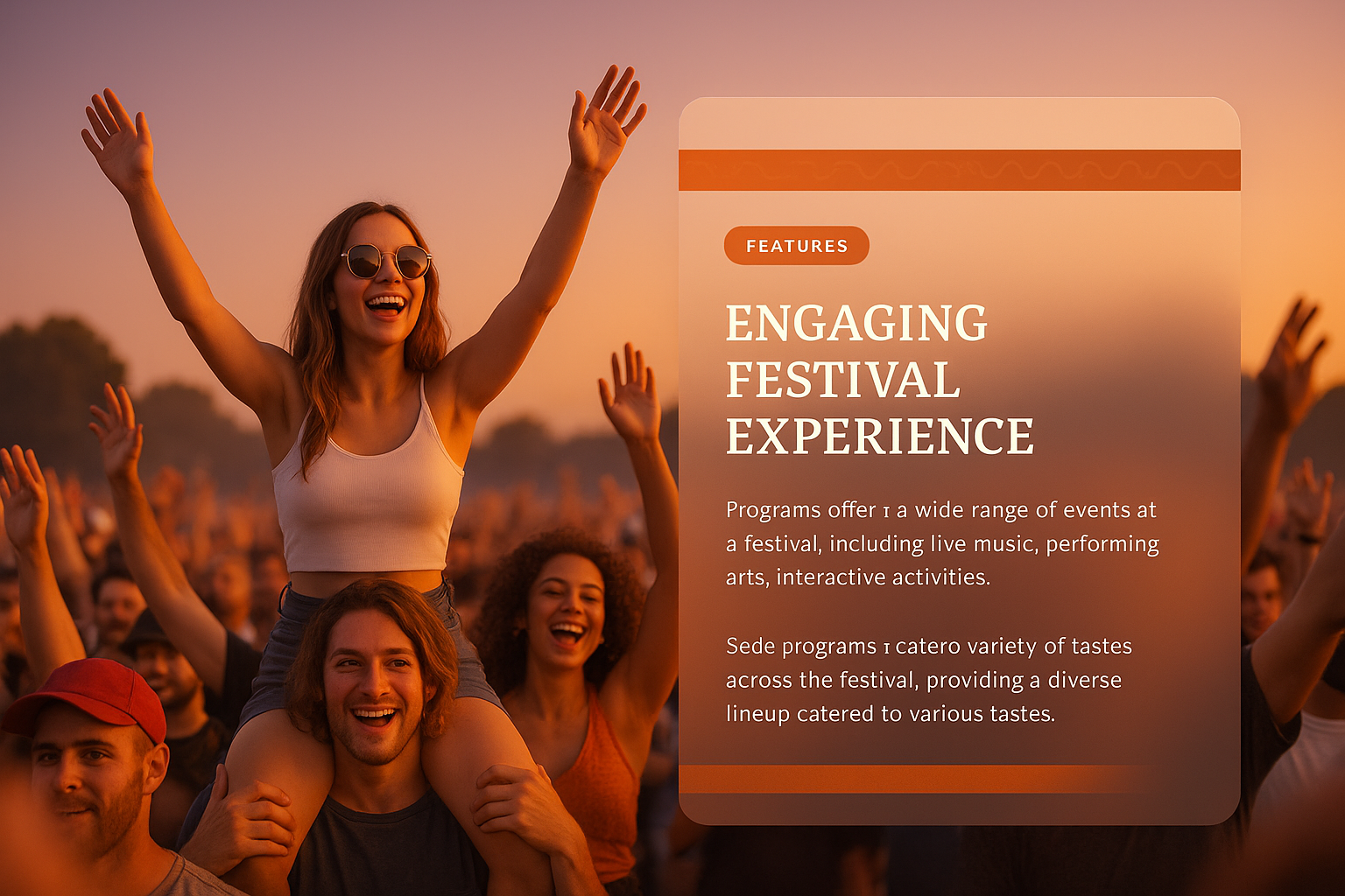 Engaging Audience at a Vibrant Festival Event