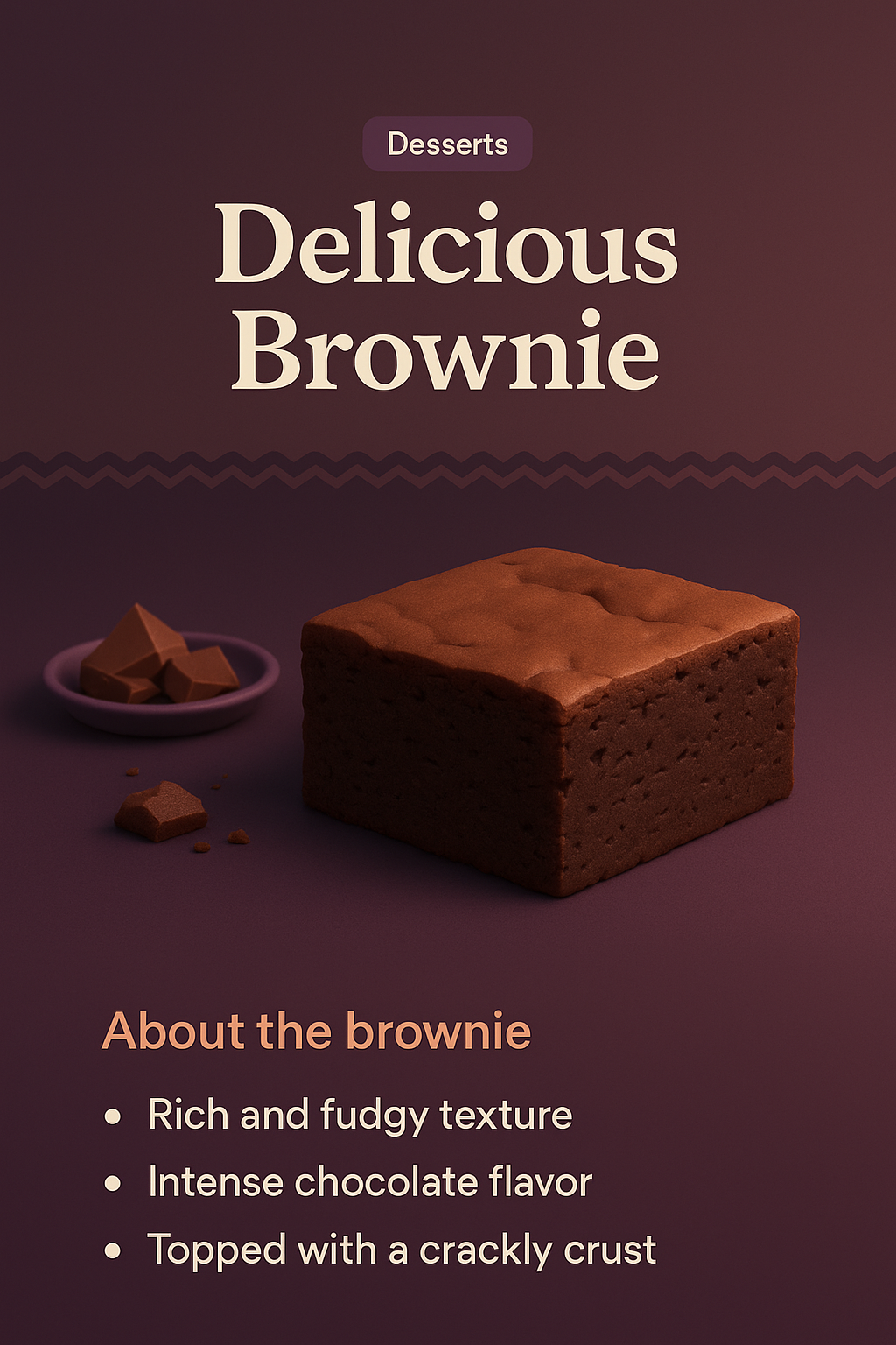 Delicious Brownie: Rich and Fudgy Chocolate Dessert