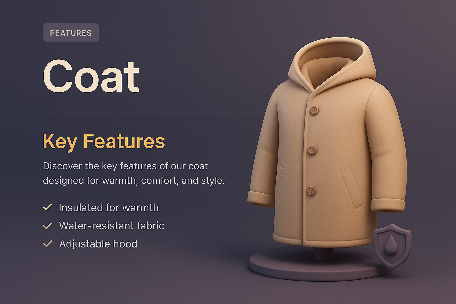 Stylish Coat Features and Design Overview