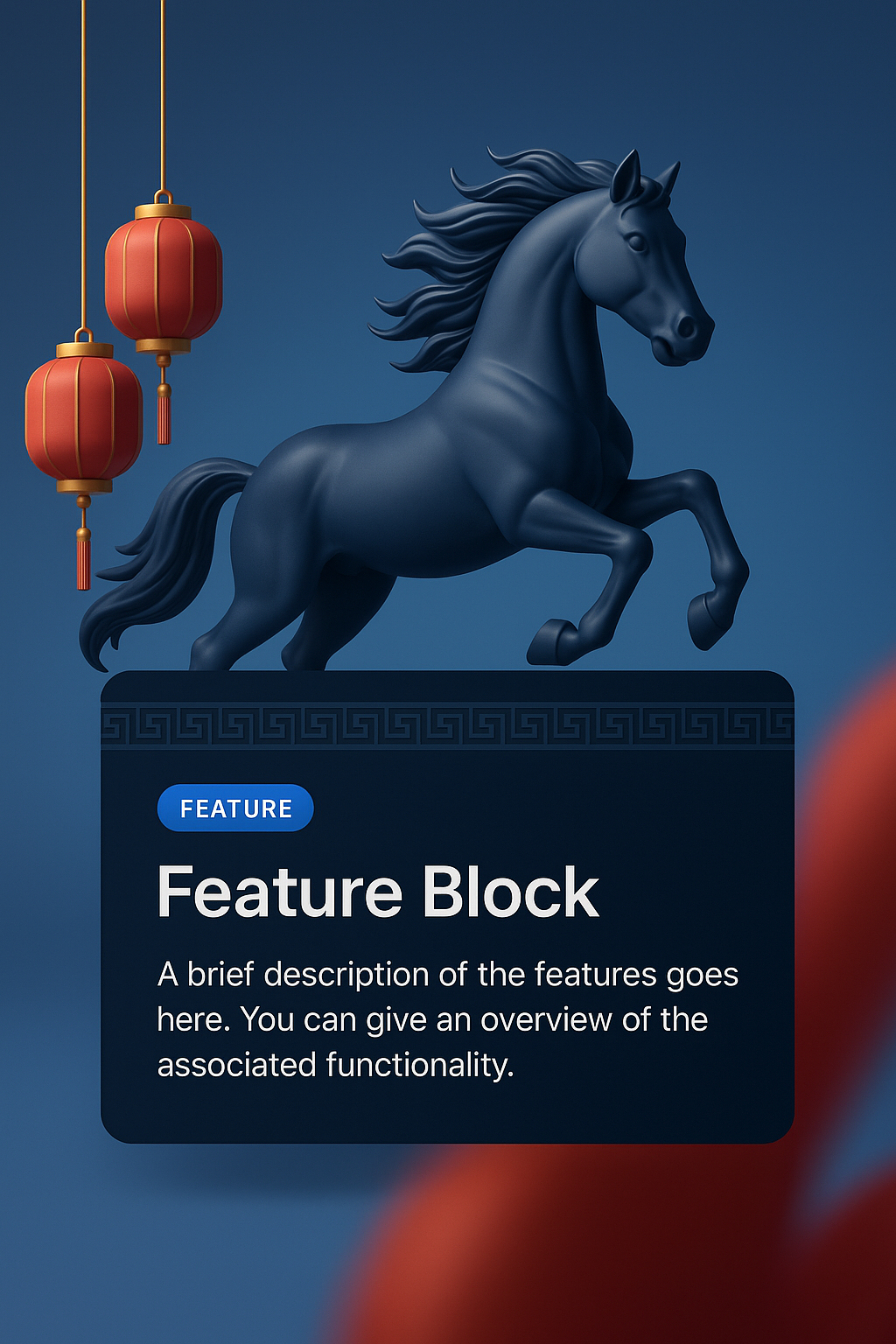 Elegant Year of the Horse 2026 Background Design