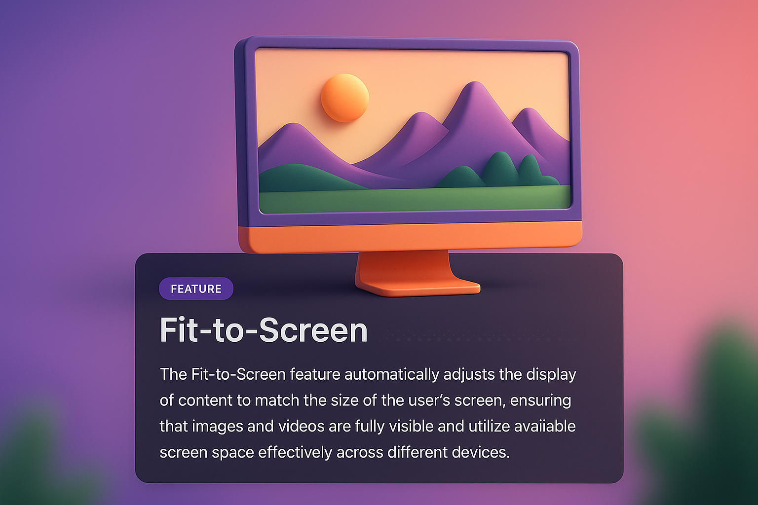 3D Web Page Design Featuring Fit-to-Screen Functionality