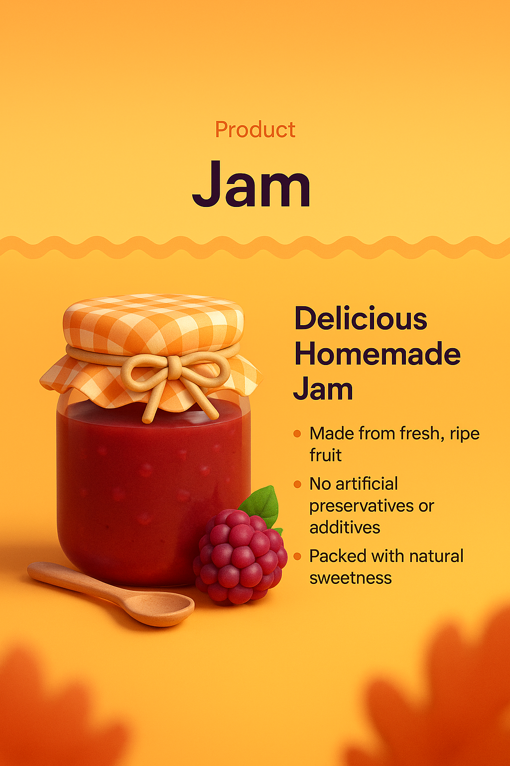 Vibrant Jam Landing Page Design with 3D Elements
