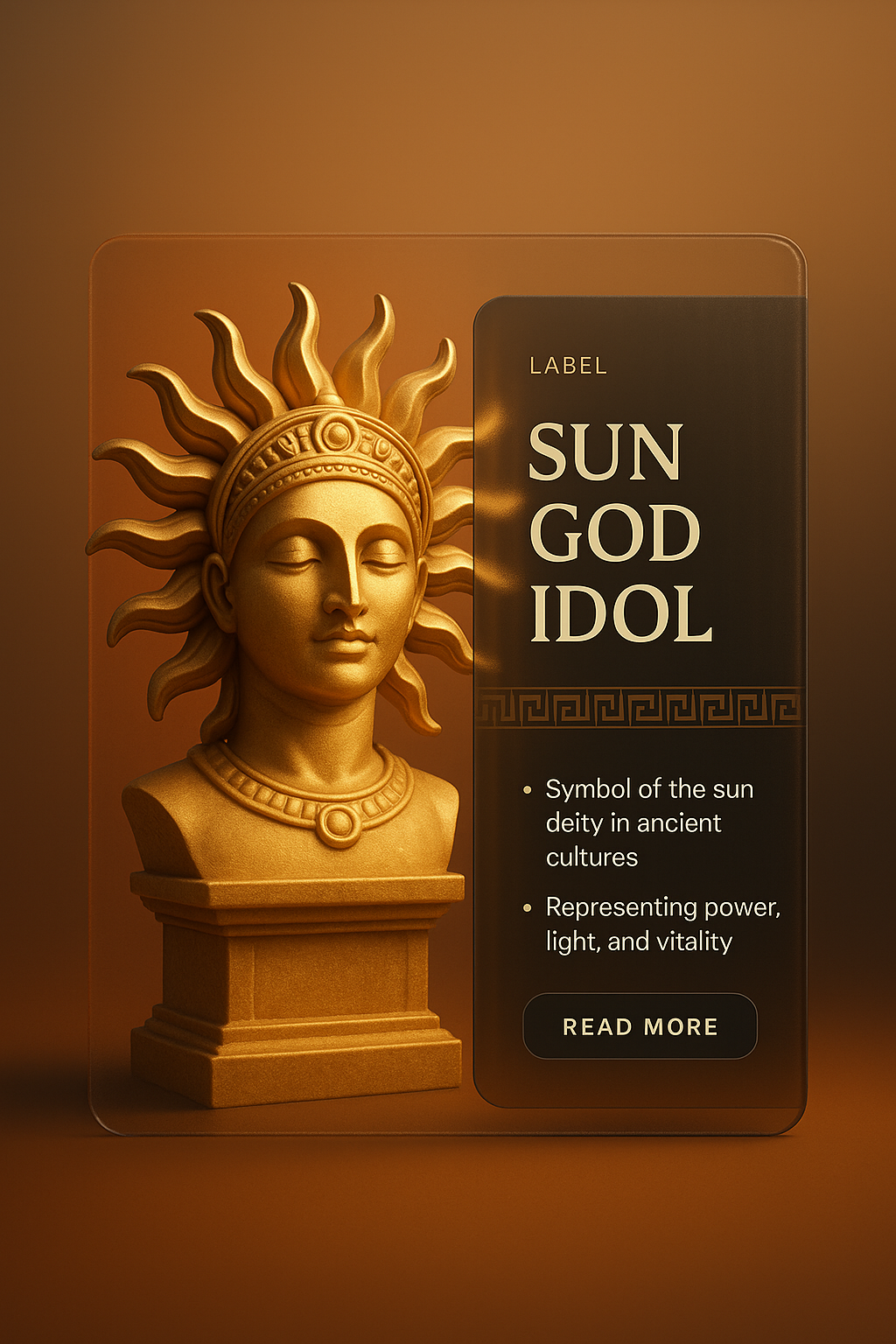 Sun God Idol: Symbol of Ancient Deity and Vitality