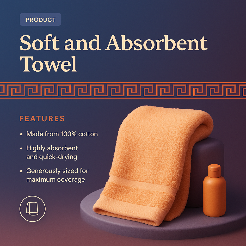 Soft and Absorbent Towel Design Features and Benefits