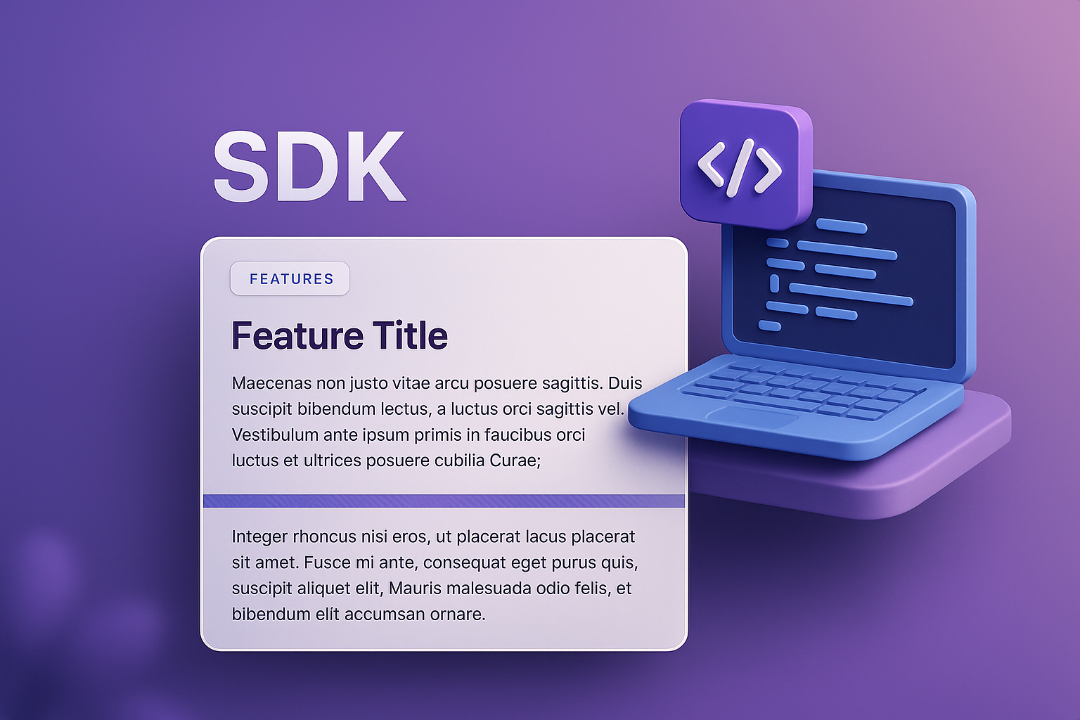 3D Web Page Design Featuring SDK Elements