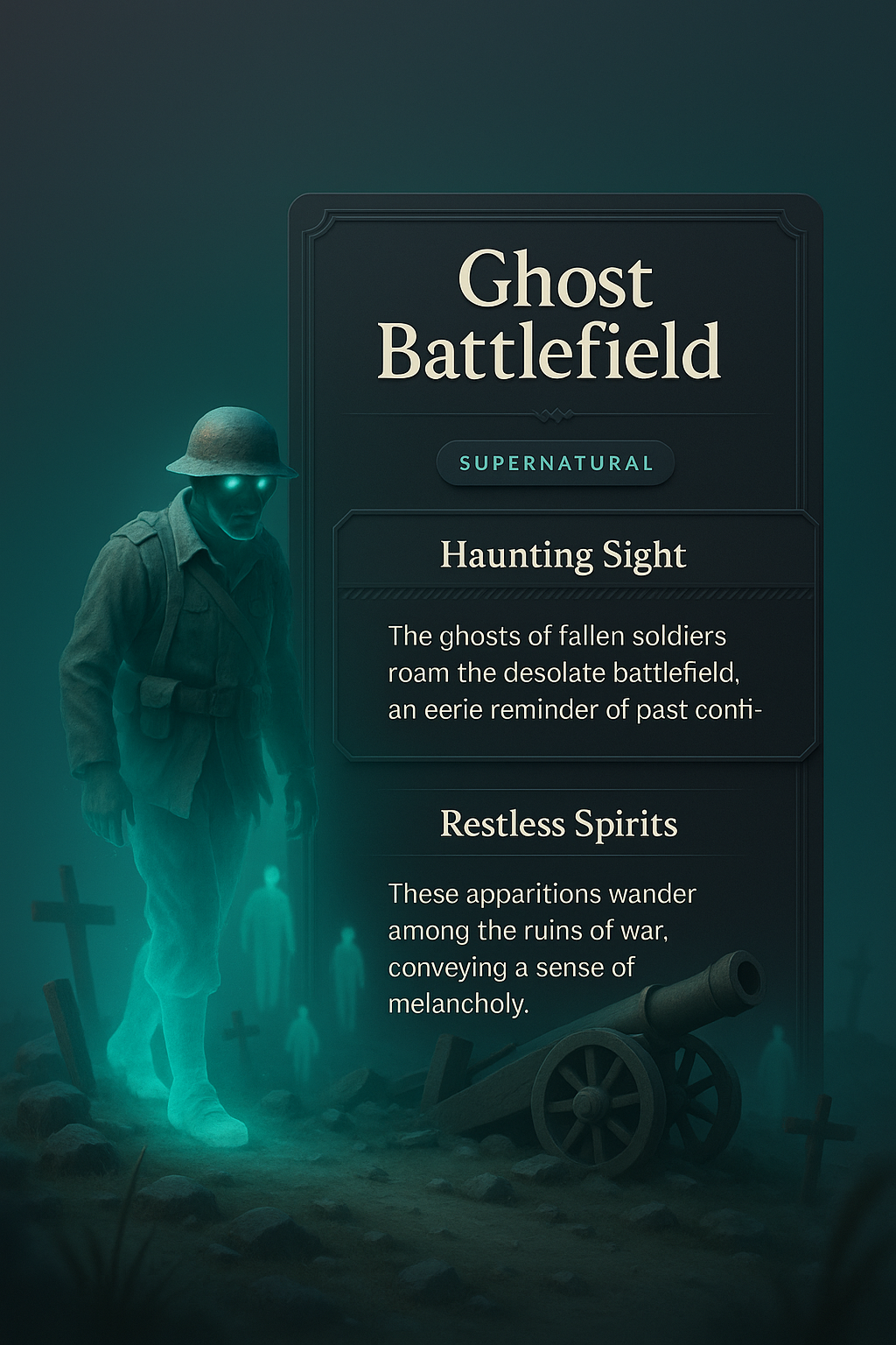 Ghost Battlefield: Haunting Sight and Restless Spirits