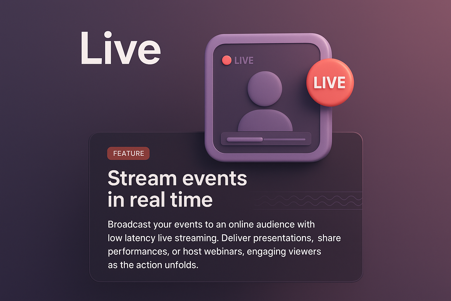 3D Web Page Design with Live Streaming Feature