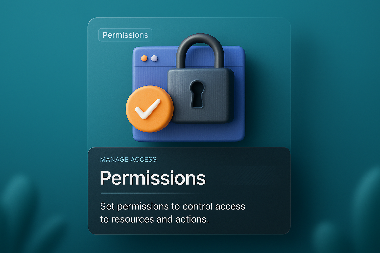 3D Design Integration for Permissions Management Web Page