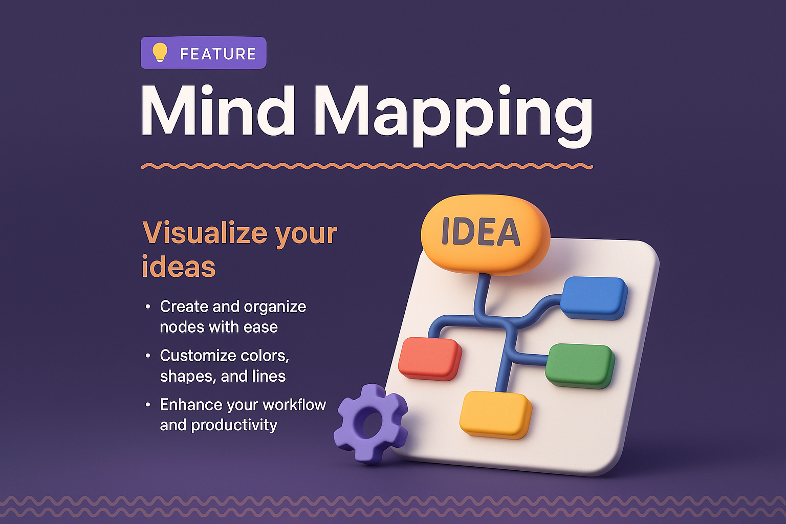 Stylish Mind Mapping Landing Page Design