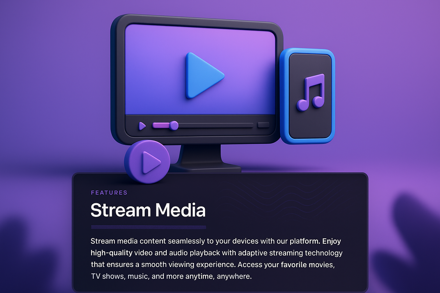 3D Web Page Design for Stream Media Features
