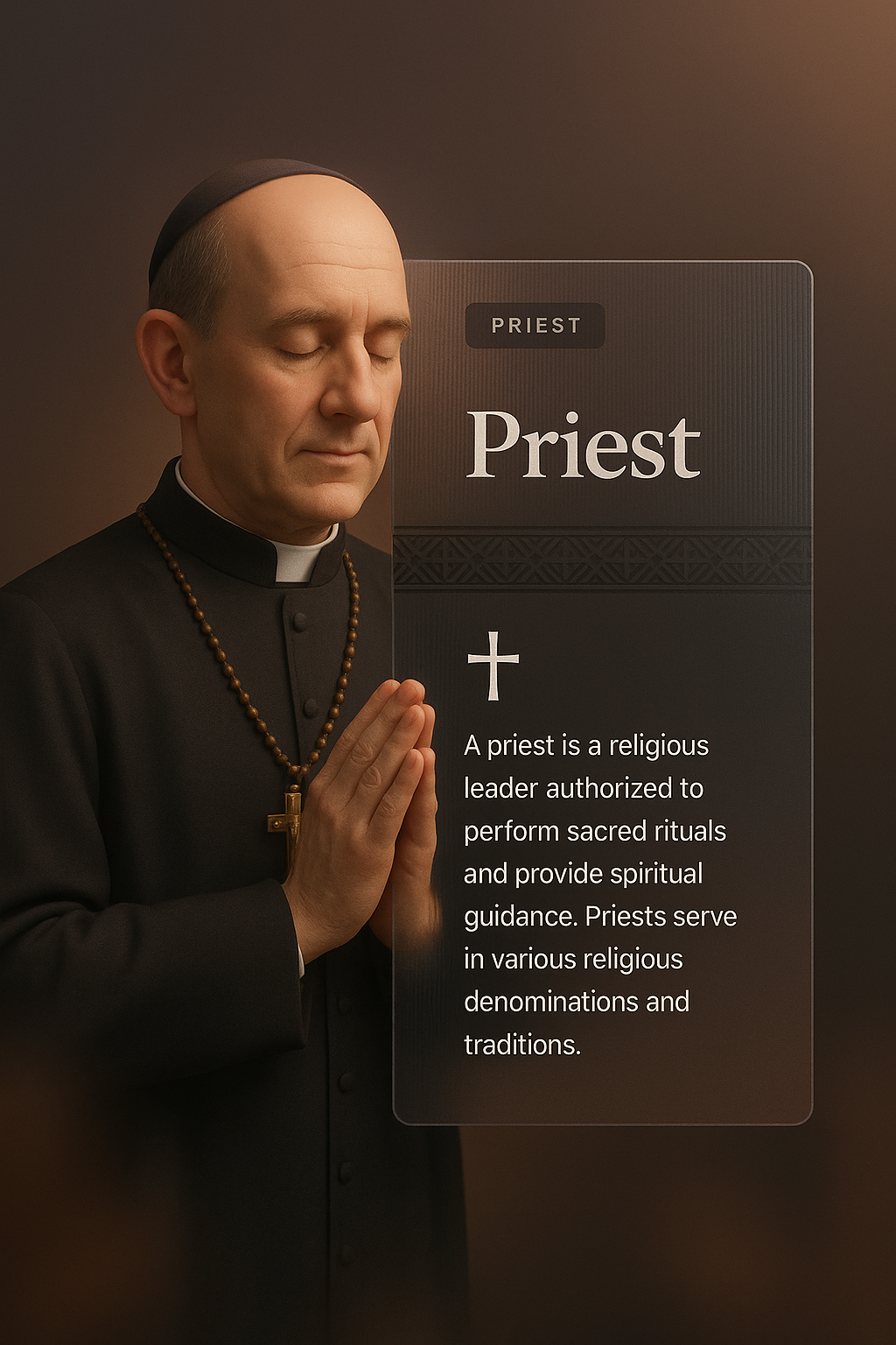 Elegant Church Website Design Featuring a Priest