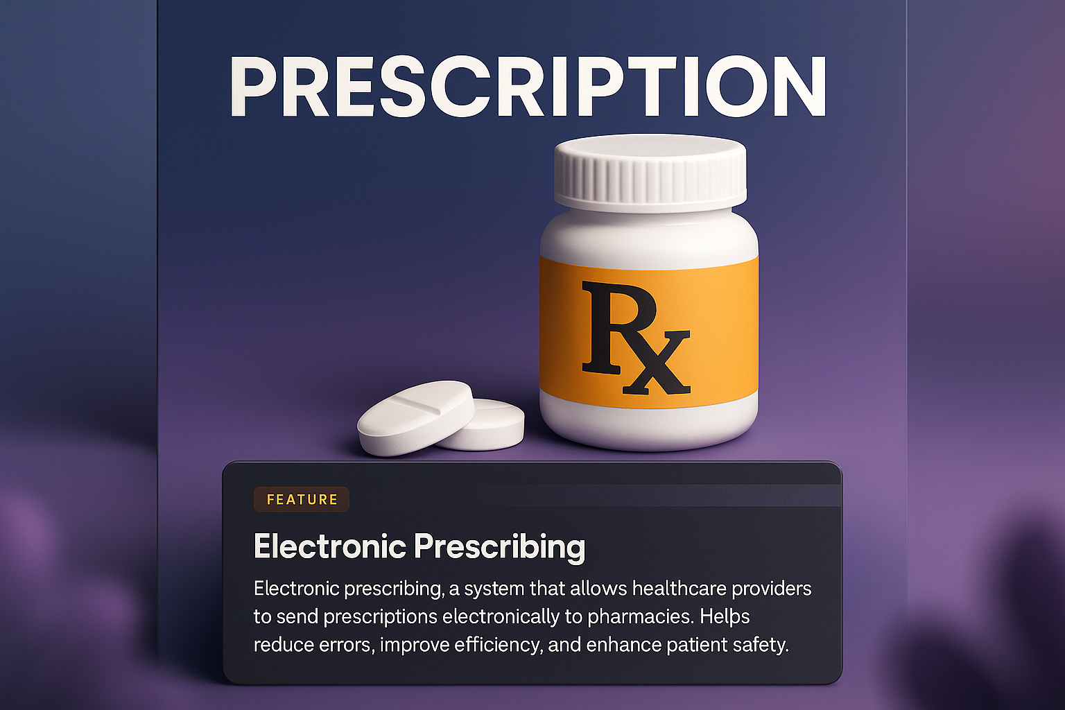 3D Prescription Web Page Design with Features
