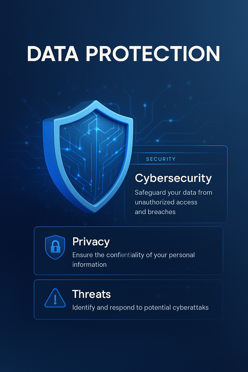 3D Data Protection Shield for Cybersecurity and Privacy