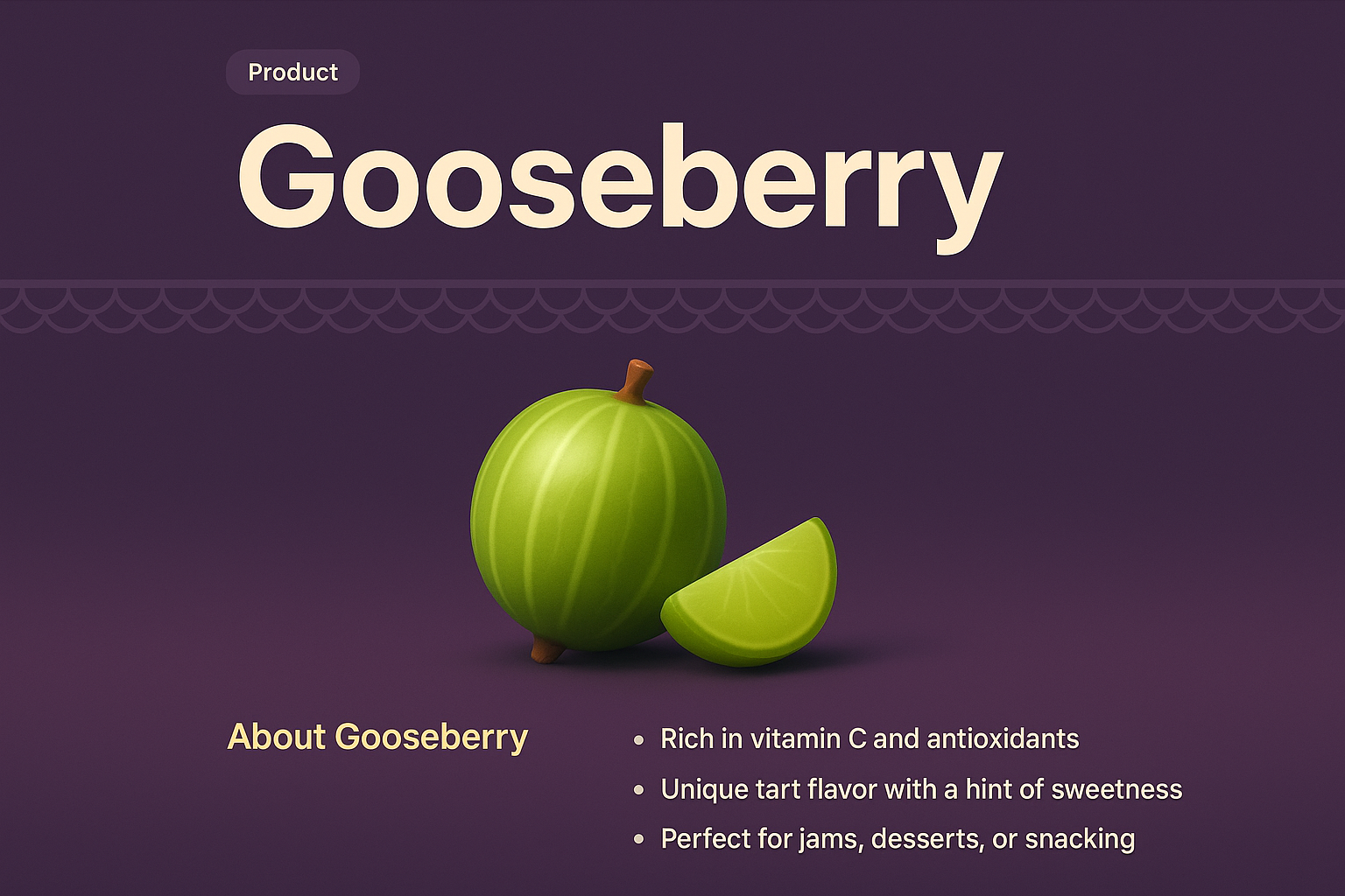 Gooseberry Product Landing Page Design Concept