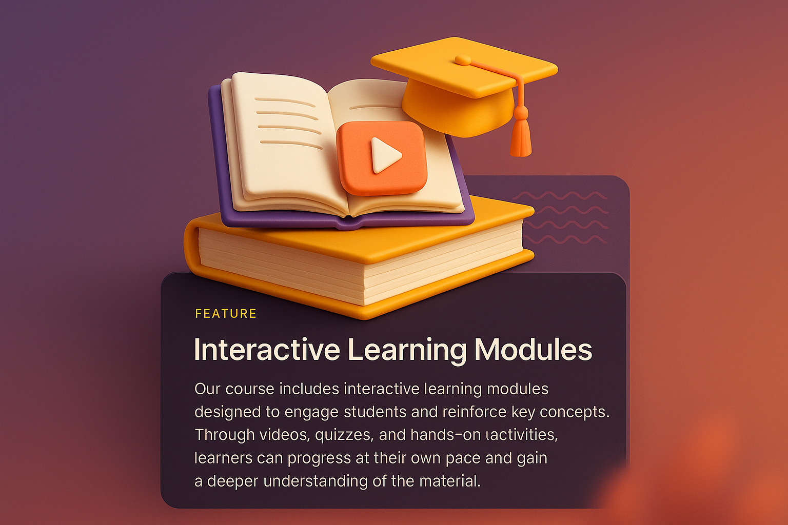 Interactive Learning Modules Design for Educational Web Page