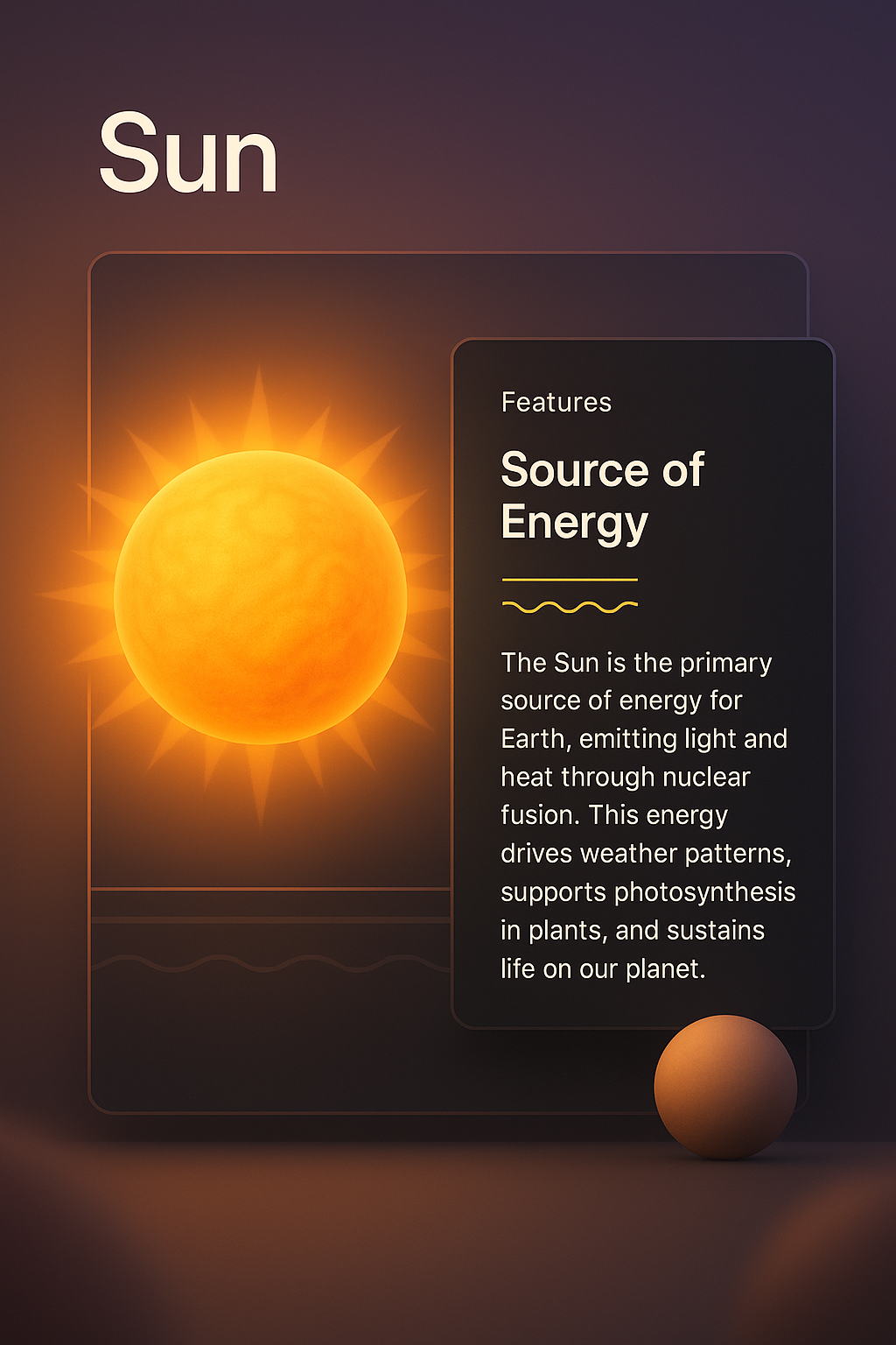 3D Sun Design with Feature Block Integration