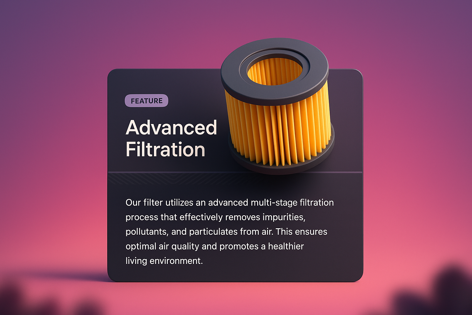 3D Web Page Design Featuring Advanced Filtration