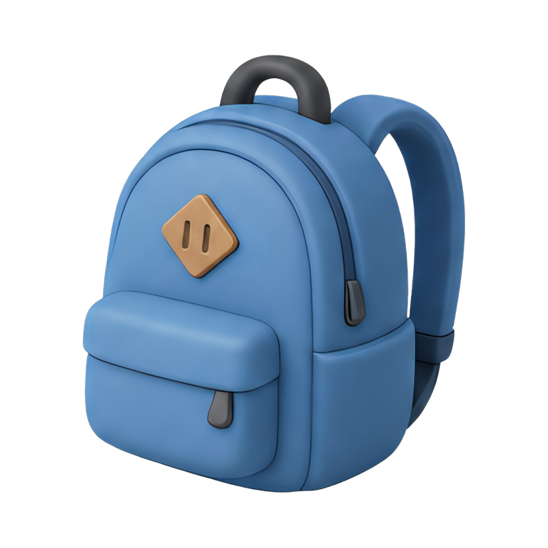 colorful school backpack