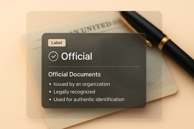 3D Web Page Design with Official Document Theme