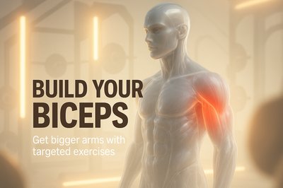 Fitness Infographic Highlighting Bicep Exercises
