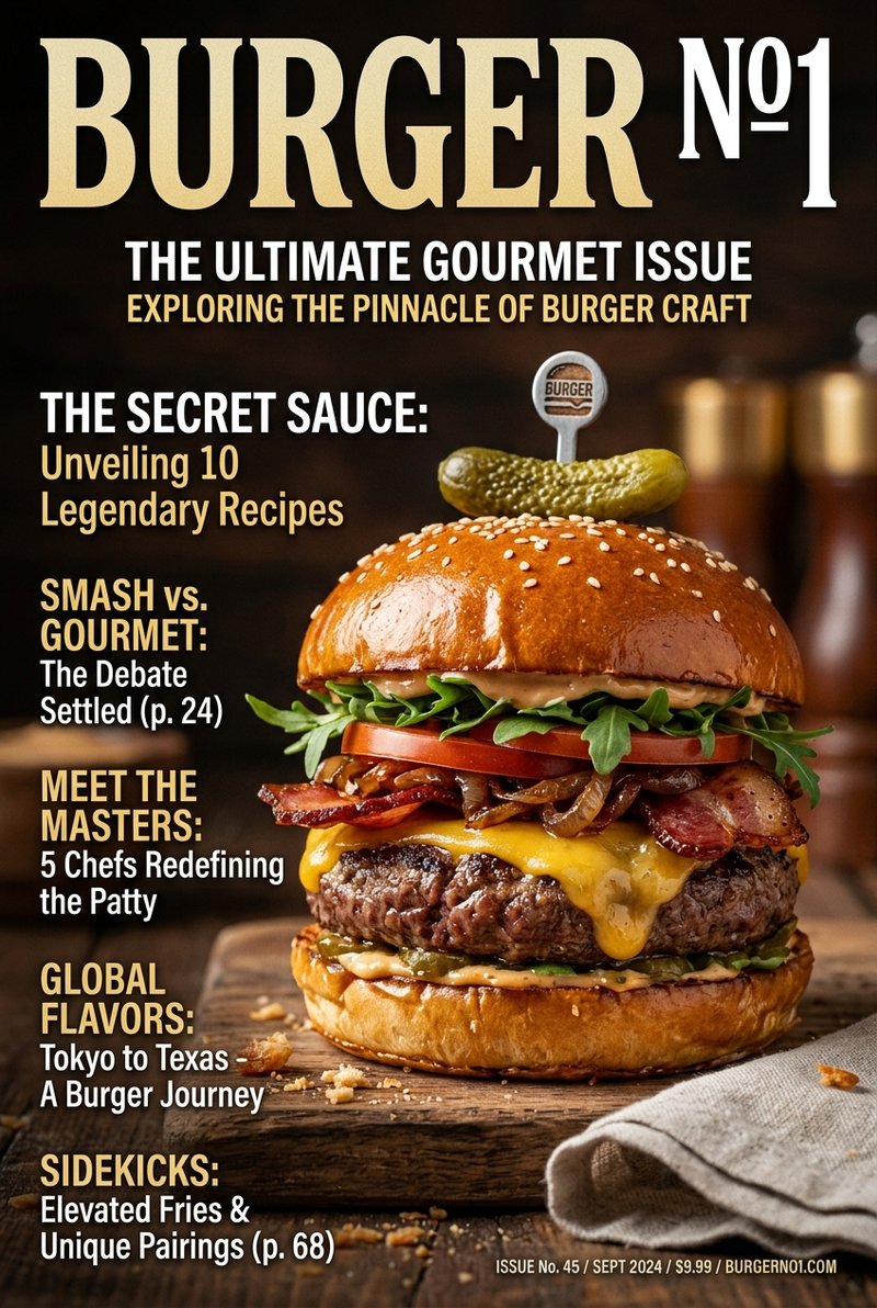 Fresh burger magazine cover