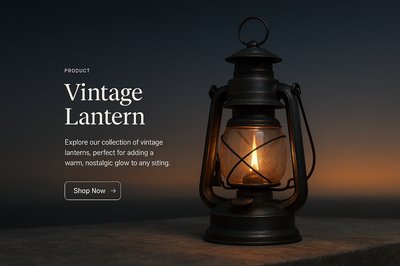 Stylish Vintage Lantern for Warm Ambiance (70 chars)
