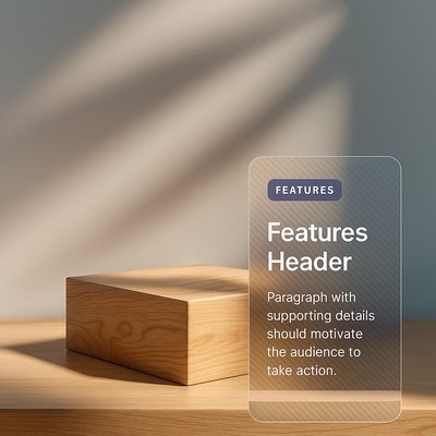 Elegant Wooden Podium with Soft Lighting for Beauty Products