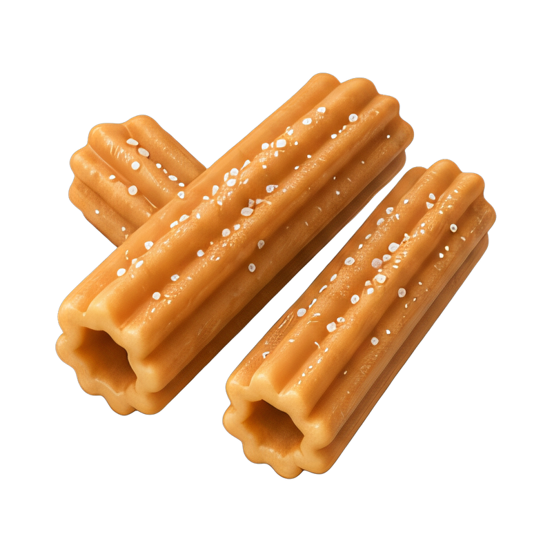 freshly made churros with sugar
