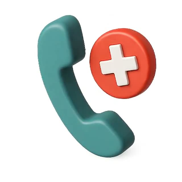 Colorful Medical Phone Icon Animation