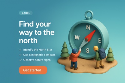 Detailed 3D Scene of a North-Themed Exploration
