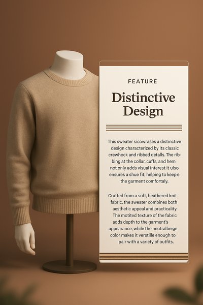 Stylish Clothing Display on Mannequin with Informative Panel