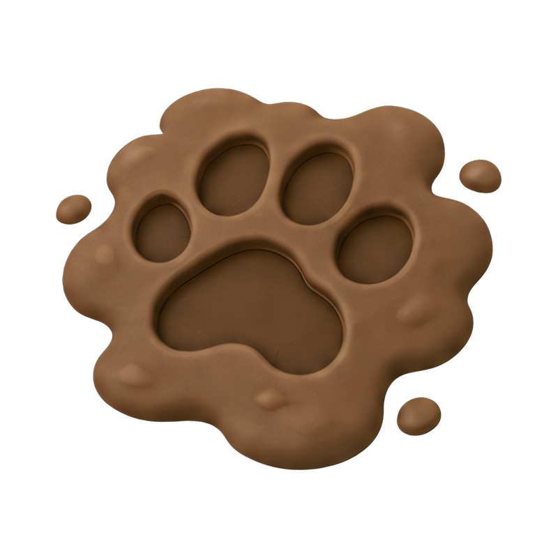 werewolf paw print in mud