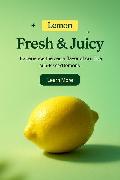 Fresh and Juicy Lemon Promotion Image