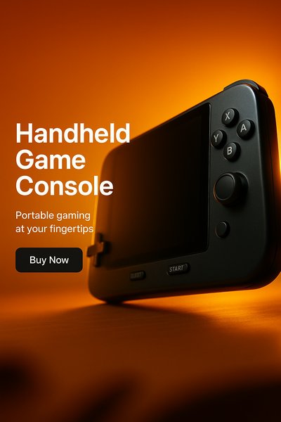 Handheld Game Console Promotional Image