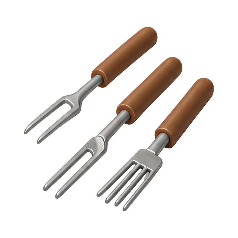 elegant dipping fork set