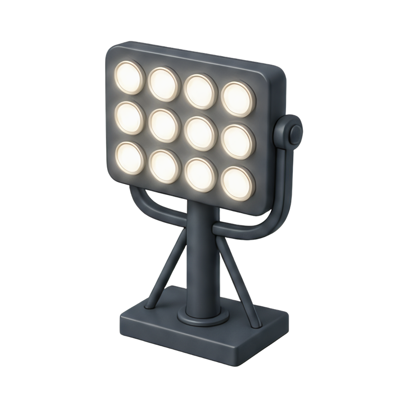bright stadium floodlight