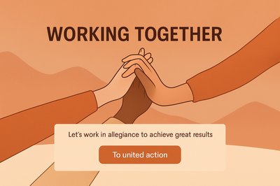 Concept of United Hands Symbolizing Collaboration and Teamwork