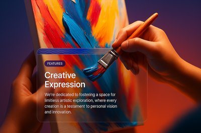 Artistic Hands Creating Vibrant Strokes on Canvas