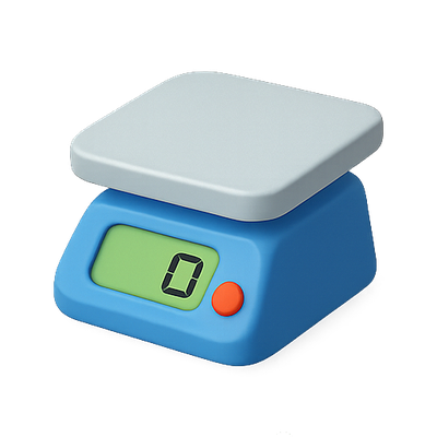 Digital Kitchen Scale in Vibrant Design