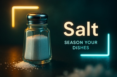Neon Advertising for Salt Seasoning Your Dishes