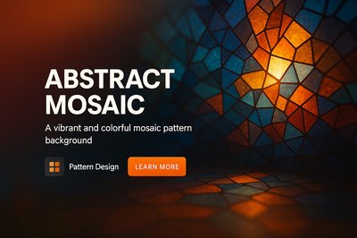 Vibrant Abstract Mosaic Pattern Background for Design Use
