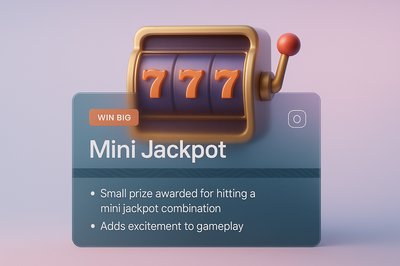 Mini Jackpot Design with 3D Illustration and Cohesive Layout
