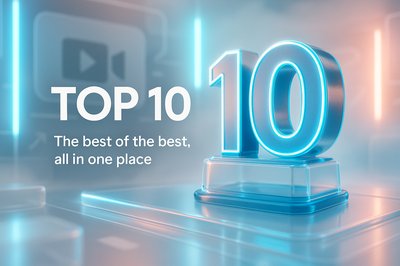3D Representation of Top 10 Rankings with Modern Design