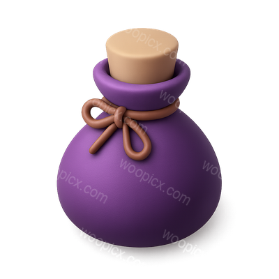 3D Icon of Tyrian Purple Dye Bottle