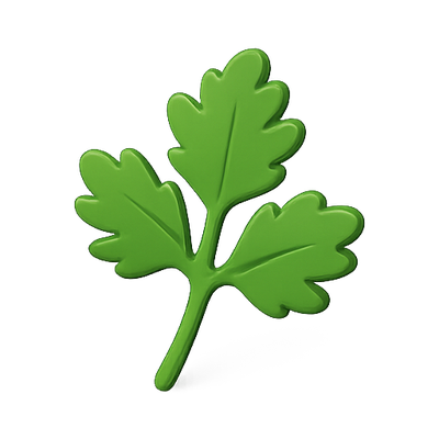 Stylized Green Leaf Icon Representing Freshness