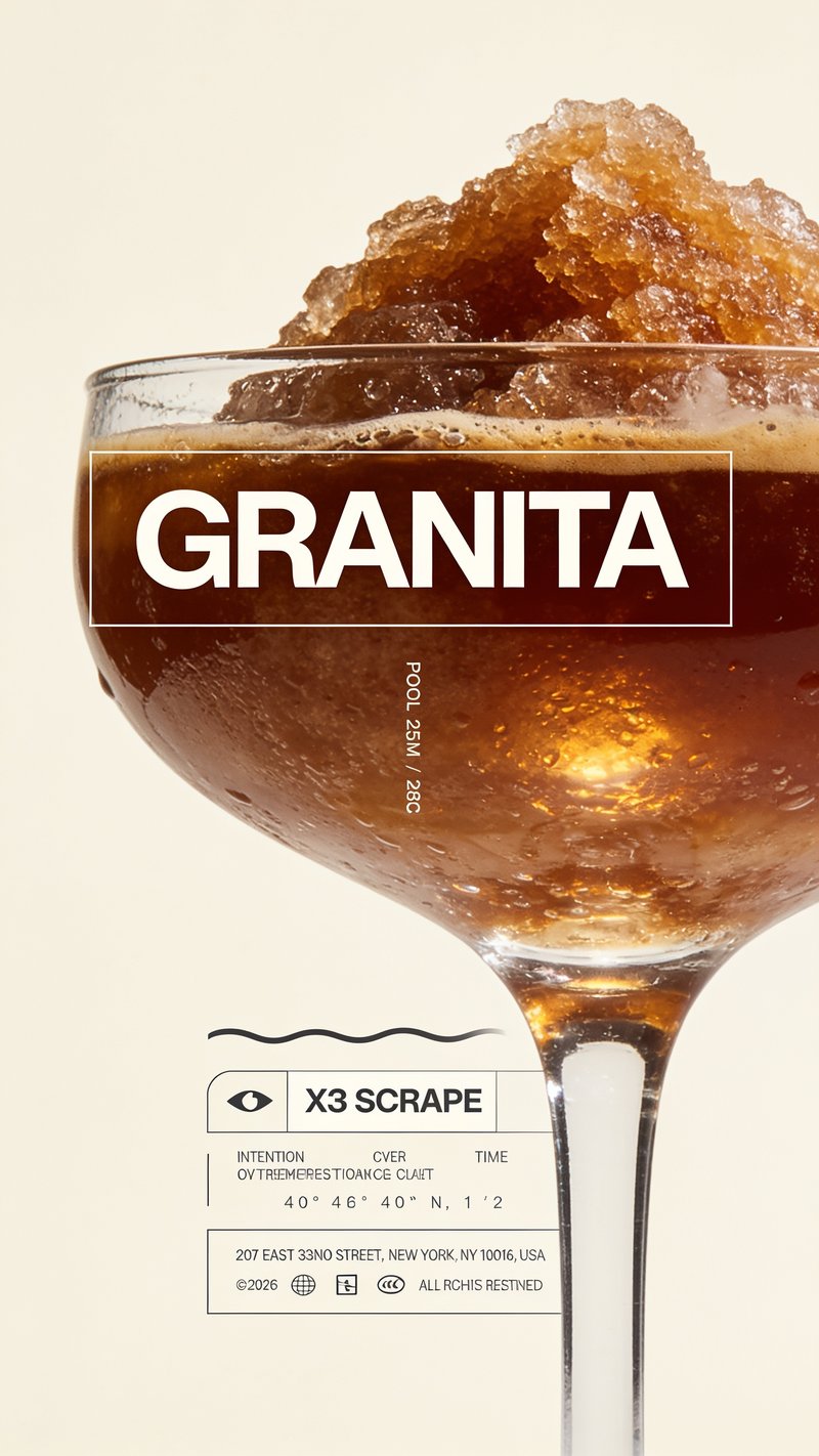refreshing fruit granita dessert