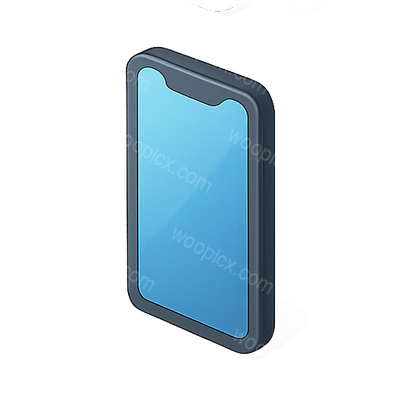 Minimalist 3D Smartphone Illustration