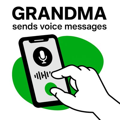 Illustrative Icon Representing Voice Messaging Feature