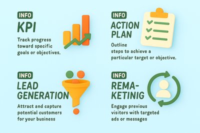 Informative Graphic on Business Strategies and Metrics