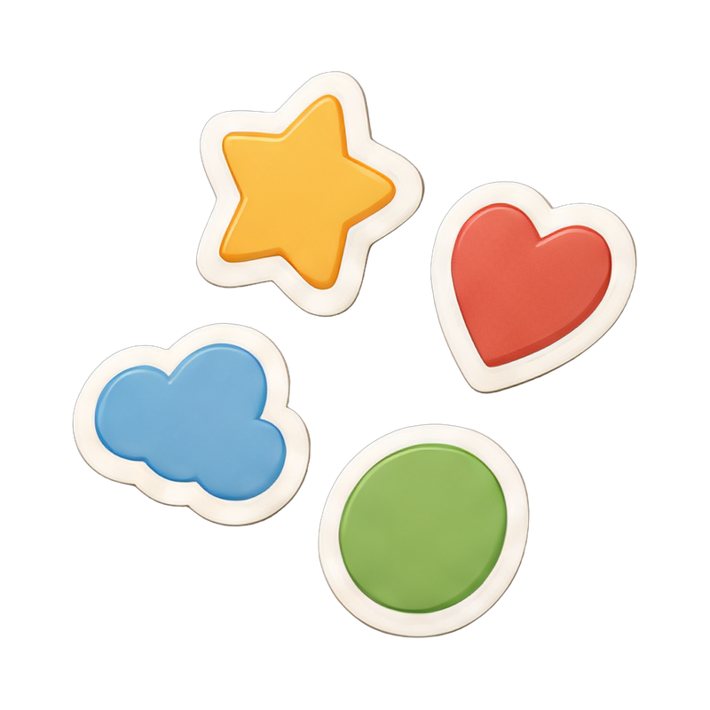 colorful sticker sheet design